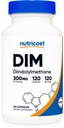 Nutricost DIM (Diindolylmetán) Plus BioPerine 300mg, 120 Vegetariánske kapsuly - Až 4 mesiace dodávky, Max Strength DIM Supplement
