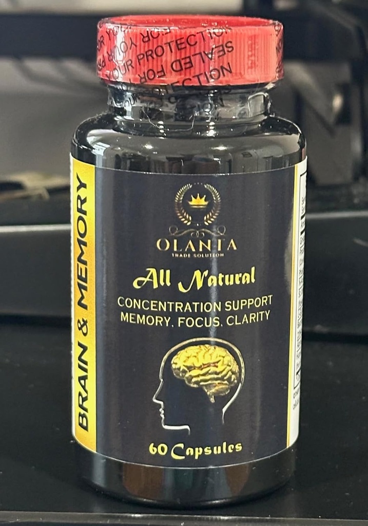 Mozog a pamäťové doplnky - Imunitná podpora, doplnok pre podporu pamäte a zameranie s Ginkgo Biloba doplnky, podporuje funkciu mozgu - 1 fľaša 60 Kapsule