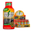 Vitamín Energy Focus+ Extra sila Energia Shot Mango 12 Balenie, 260mg prírodný kofeín, B-vitamíny, CoQ10, aminokyseliny, zameranie, produktivita a jasnosť, Zero Sugar, Gluten-free, 1,93 fl oz