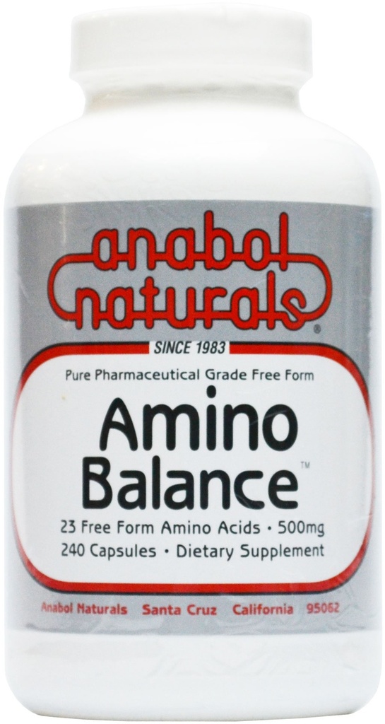 Amino Balance 240 caps, Amino Energy Supplement, Complete 23 Freeform Amino Blend Formula s BCAA