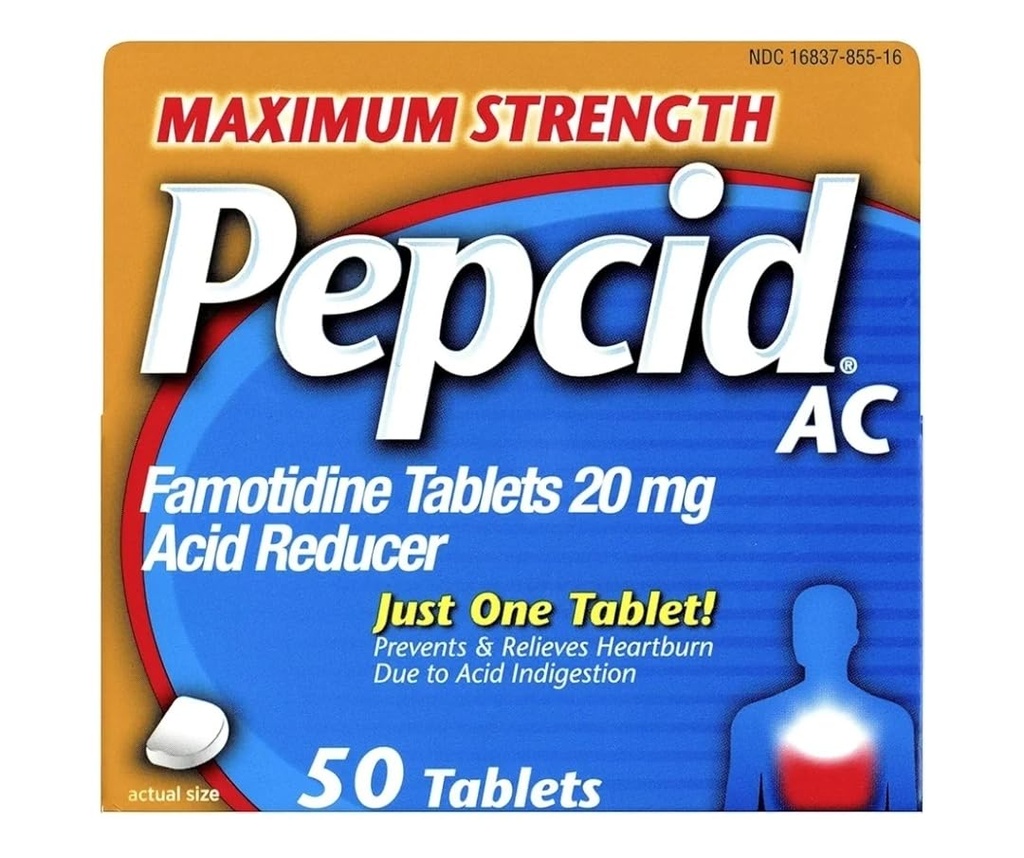 Pepcid AC Reducer Maximálna sila Tablety, 100-Count