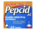 Pepcid AC Reducer Maximálna sila Tablety, 100-Count
