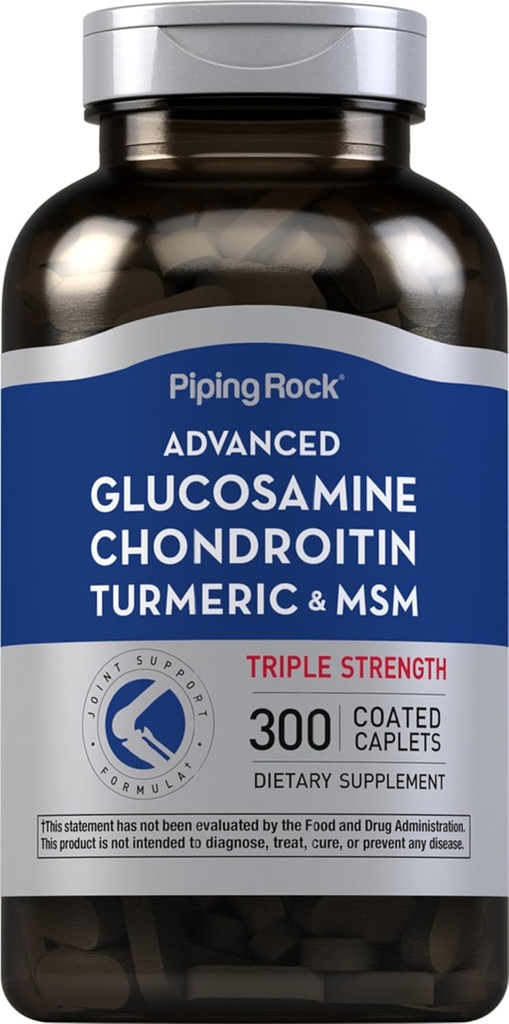 Piping Rock Glukozamín Chondroitin MSM Turmeric 