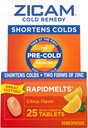 Zicam Cold Remedy Zinok Rapidmelts, Citrus Flavor, 25 gróf (pack of 2)