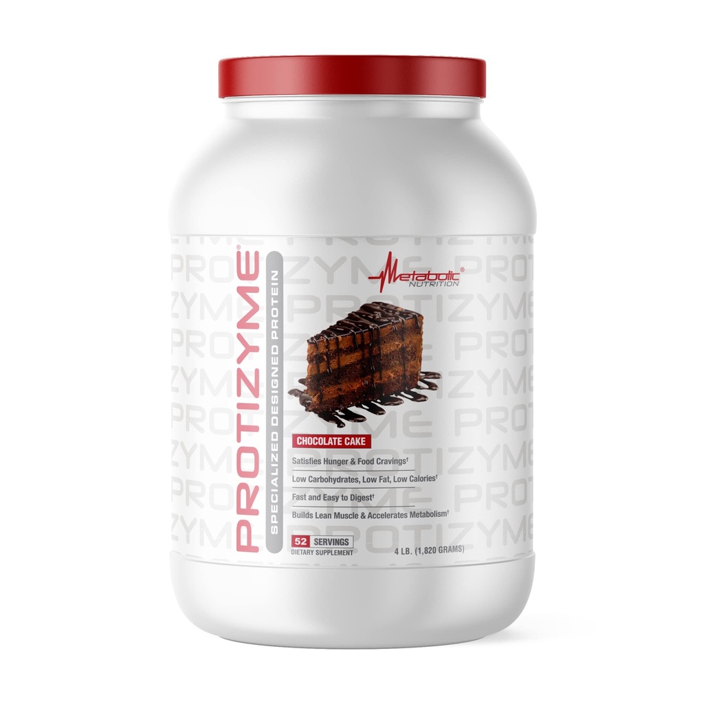 Metabolická výživa, Protizyme, 100% prášok na srsť, vysoký proteín, nízky obsah tuku, bielkoviny s nízkym obsahom tuku, tráviace enzýmy, 24 esenciálnych vitamínov a minerálov, 4 libra, 52 dávok