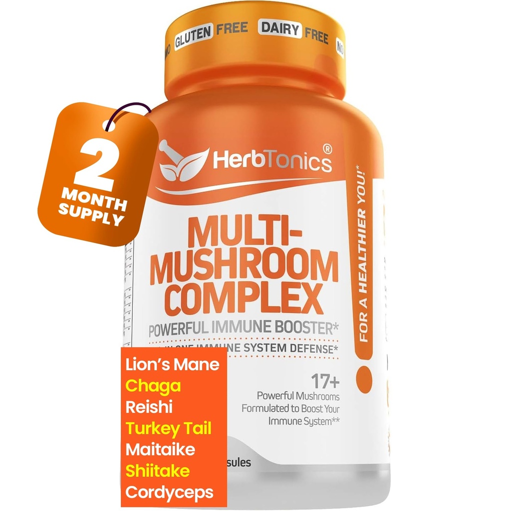 Herbonics All-in-One Mushrom Supplement for Immune System Support 