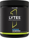 Pravidlo 1 Lytes - Hydratačná podpora Mix s 5 Elektrolytovými minerálmi vylepšenými citrulínom, kokosovou vodou a vodným melónom prášok, Plus Antioxidant Vitamín C (40 Servíruje, Blue Razz)