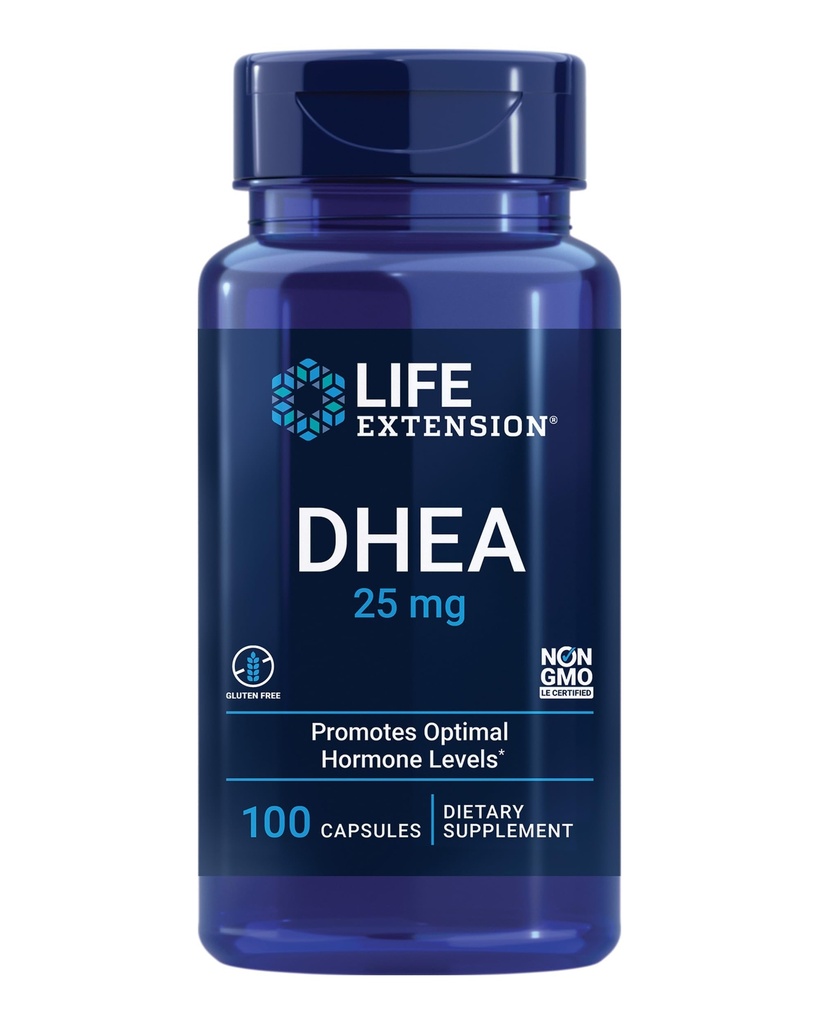 Predĺženie života Lítium 1000 μg a DHEA 25 mg - Zdravie mozgu, Anti-Aging, dlhovekosť, Immune & Sexuálne zdravotné doplnky - 100 grófov