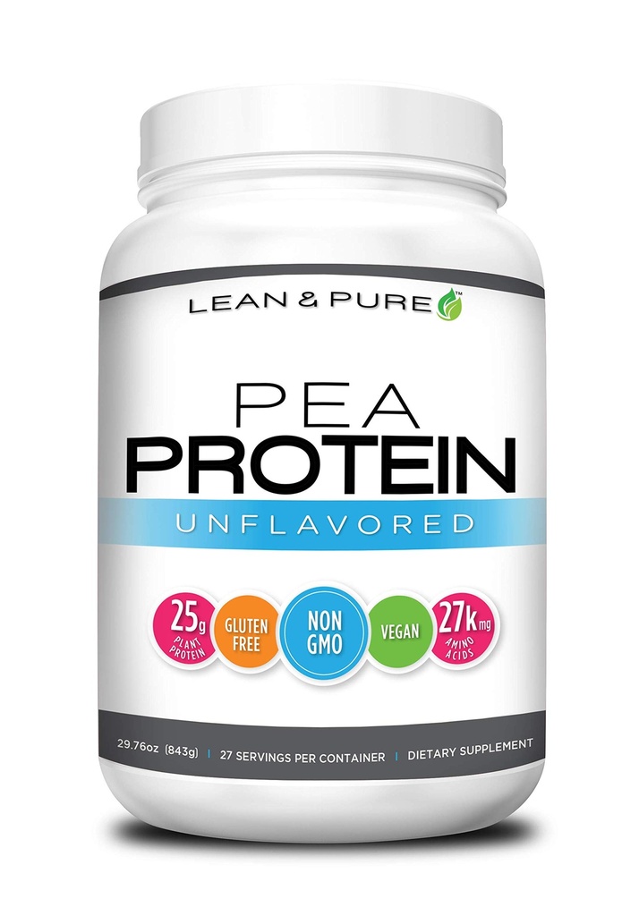 Prášok na chudnutie a čisté peea proteíny, Vegan, Nízky Carb, 25g proteínu, Non GMO, Gluten Free, 27 Servings, 843g