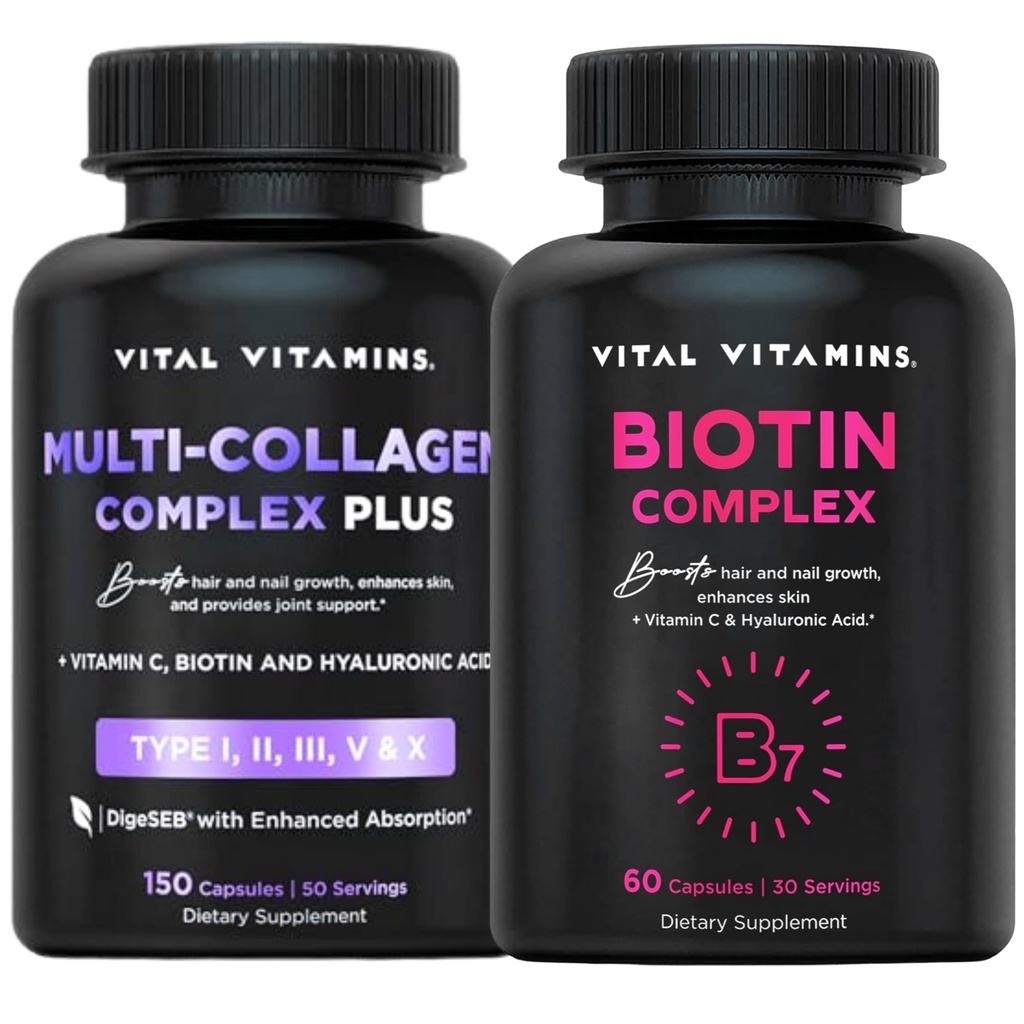 Vital Vitamíny Multi Collagen Plus pilulky + Biotin Complex pilulky