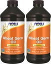 Teraz doplnky, pšeničné klíčky olej s esenciálnymi mastnými kyselinami (EFA), nutričný olej, 16-Ounce (Stock of 2)