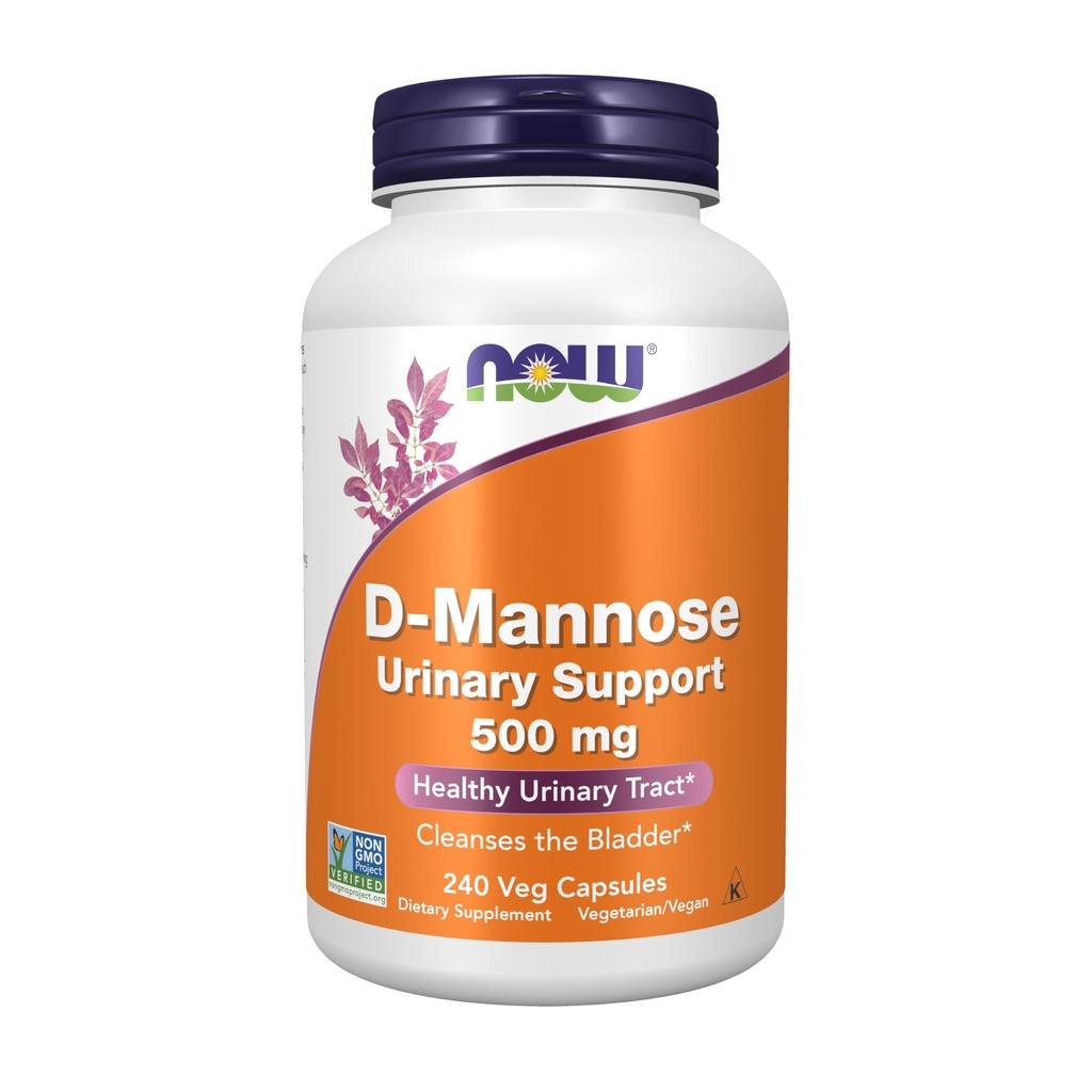 TERAZ Foods Supplements, D- Mannose 500 mg, Non-GMO Project Overené, Zdravé močové Tract*, 240 Veg Kapsule