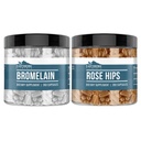 Elementy zrodené pozemšťanmi Rose HIPS & Bromelain Capsule Bundle (200 kapsúl), Pure & Neriedené, žiadne doplnkové látky