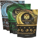 8 oz Koa Kava Bundle s Premium Tongan, Fijian Waka a Vanuatu Waka Kava Root Powder