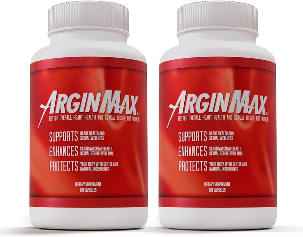 ArginMax Dámske L Arginine Supplement Pre cvičenie pilulky - Oxid dusičný prietok krvi, Oxygen Booster, Oxid dusnatý Supplement - Sports Nutrition Oxide Boostery - 2 balenie, 360 kapsúl