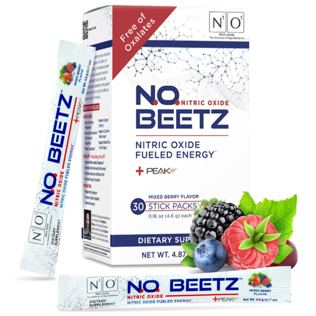 N.O. Beetz Nitric Oxide Supplement for Pre-Workout & Vytrvalosť 