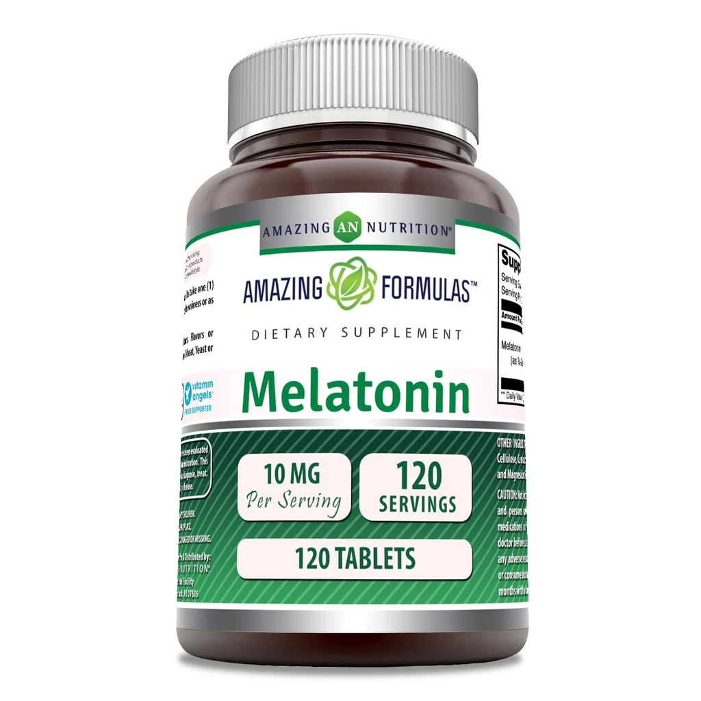 Amazing Formules Melatonin 10 Mg Supplement 