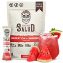 Salud 2-in-1 Hydratácia a Imunita Electrolytes Powder, Watermelon Margarita - 15 Servings, Agua Fresca Drink Mix, Elderberry, Dairy & Soy Free, Non-GMO, Gluten Free, Vegan, Nízke kalórie, 1G Cukor