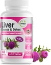 GreeNatr Pečeň Cleanse Detox & Repair Formula - Milk Thitle, Berberine, Ginger, Repeat Root, Púpava Root, Artičok extrakt, a Chanca Piedra pre Optimálna podpora zdravia pečene (1 fľaša)