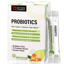 NATURE TARGET Probiotiká pre ženy-Men-Kids Probiotický prášok 60 mld. CFUs 13 Kmene - Prebiotiká a probiotiká pre tráviace zdravie, Stabilný police, non-GMO, bezlepkové 30 paketov