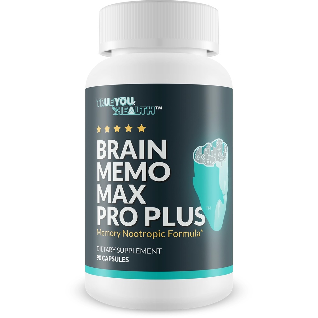 Memo mozgu Max Pro Plus - Top Pamäť a mozog Memo Max Pro Supplement - Podpora Vylepšená pamäť & Mental Acuity - Pomoc Prírodný mozog Funkcia - Podpora Focus, Mental Recovery, & Energy