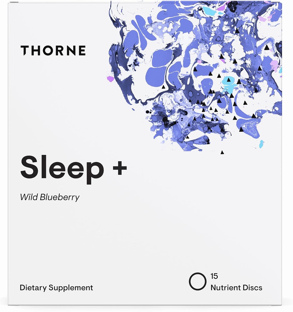 THORNE Sleep + Dissolable Supplement Disc - harmanček, L-teanín a melatonín pre hlboký, pokojný spánok - 15 Servisov