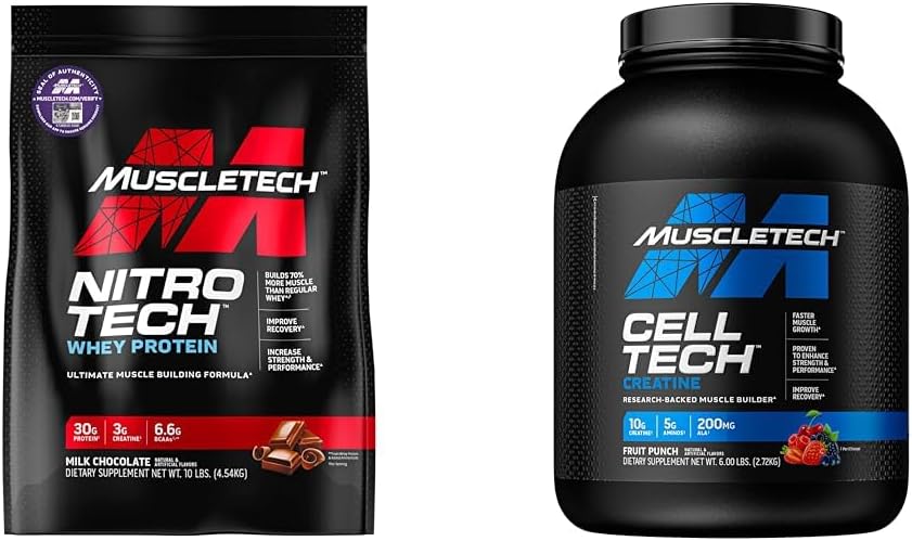 Svalové tkanivo Srvátkový proteín Prášok Nitro-Tech Srvátkový proteín Izolát a peptidy a nohydrát Prášok Bunka-Tech Kreatín Prášok