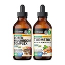 Tinktúra tucta Mushroom 4 Fl. Oz. & Turmerica Tincture 4 Fl. Oz.