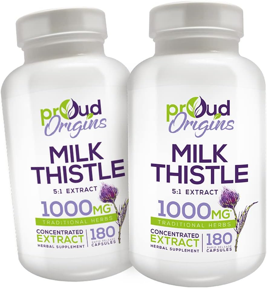 1000mg Milk Thitle pomáha udržiavať zdravú funkciu pečene, optimalizovať zdravie, rýchle uvoľnenie, lepok bez doplnkov - 6-Mesiac dodávky (2 balenia)