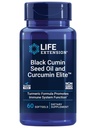 Life Extension Black Cumin Seed Oil a Curcumin Elite, Black Cumin, Turmeric Extract, Immune Health Support, vysoká biologická dostupnosť, celobodové zdravie, Gluten Free, non-GMO, 60 softgels