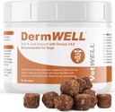 VetWELL Omega 3 doplnok pre psy s antarktickým krilovým olejom, astaxantínom, Omega 3 6 9, EPA, DHA pre úžasnú pokožku a plášť (60 počet)