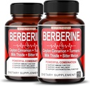 8 v 1 Berberine Supplement - Per Capsule Provides - Support Digestion, Imunity - with Ceylon škorica, Milk Thitle, Turmerica, Horké Melon