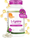 Zahler L- Lysine 500mg, Freeform L- Lysine Supplement, Kosher 60 Kapsule