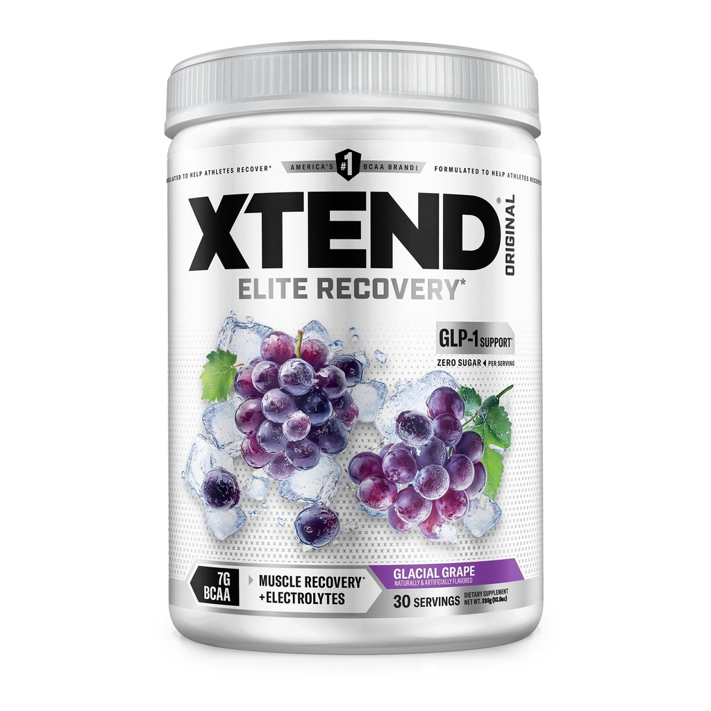 Xtend XTEND Original BCAA Powder 7g BCAA a 2,5 g L-glutamine, bez cukru po tréningu svalového zotavenia Nápoj s aminokyselinami pre mužov a ženy, 30 porcií