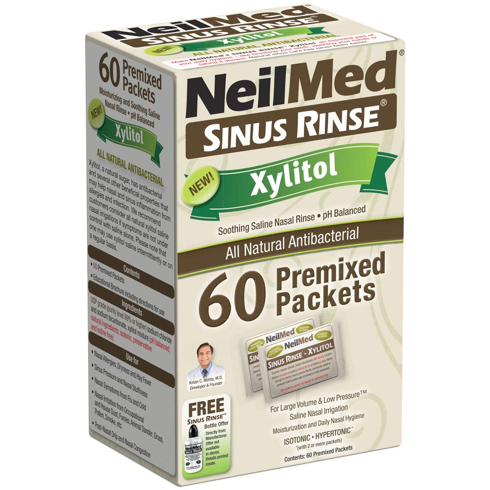 NeilMed Sinus Rinse Premixed Refill Pakets with Xylitol, 60ct.