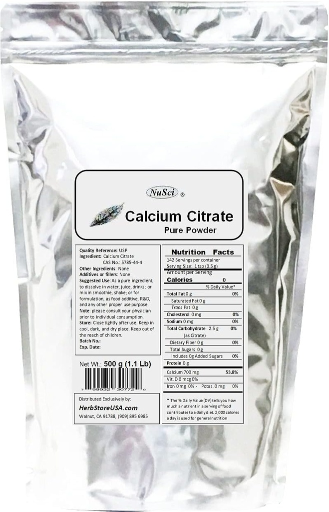 Dusičnan vápenatý, čistá biodostupná forma vápnika (500 gramov (1,1 lb))