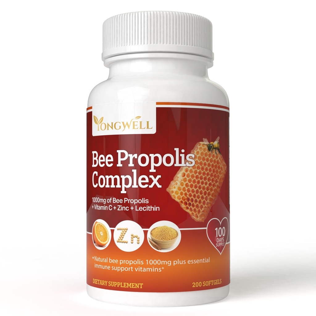 Super Bee Propolis komplex s vitamínom C, zinkom a lecitínom (200 kapsúl)