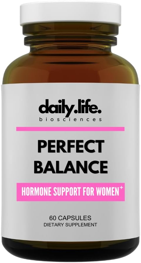Perfektná rovnováha: Dámske Hormone doplnok - Prírodná podpora pre PMS, Menopauza, Perimenopauza, PMDD