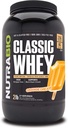 NutraBio Classic Srvátka Proteín prášok- 25G proteínu per scoop - Full-Spectrum Amino Acid Profile - žiadne výplne, umelé farby, konzervačné látky - Oranžový sen, 2 libry
