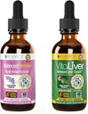 Rejuvica Zdravie Balanced Femme + VitaLiver - Podpora Žena Balance + Pečeň Podpora- Tekutina dodávky pre lepšiu absorpciu - Mlieko Thitle, Dong Quai, Artičok, Maca, Púpava a ďalšie!