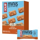 CLIF BAR Minis - Chrumkavé arašidové maslo - vyrobené z organického ovosu - 5g proteínu - non-GMO - rastlinné na báze - energetické tyčinky veľkosti Snack - 0,99 oz. (20 balení)