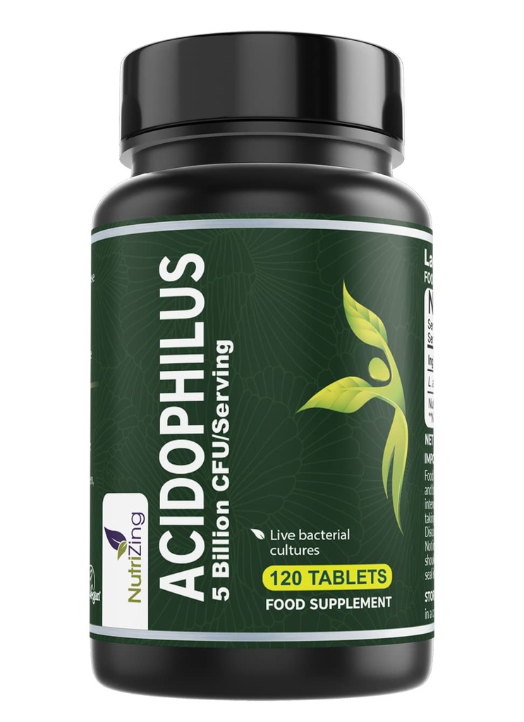 NutriZing vysoká sila Lactobacillus Acidophilus 5bn CFU/Serving