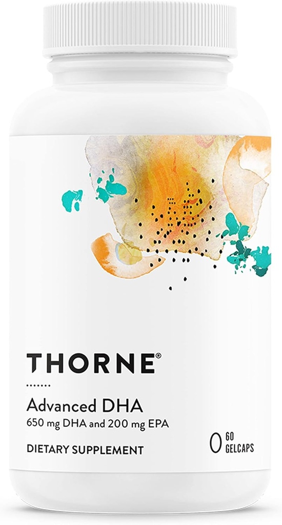 THORNE - Advanced DHA - 650 mg DHA and 200 mg of EPA - Supports Healthy Brain Aging and Nerve Function* - 60 gelcaps