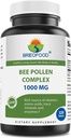 Brieofood Bee Pollen Complex 1000 mg 120 tabliet - vyrobené s včelím púdrom, Bee Propolis a kráľovským želé