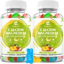 Vápnik horčíka zinok doplnok s vitamínom D3, bezcukrové kalcium Gumies pre ženy Muži, vysoká potencia horčík Gumies pre kosti a svalovej hmoty a imunitné zdravie, zmiešané chute - 120 Počet