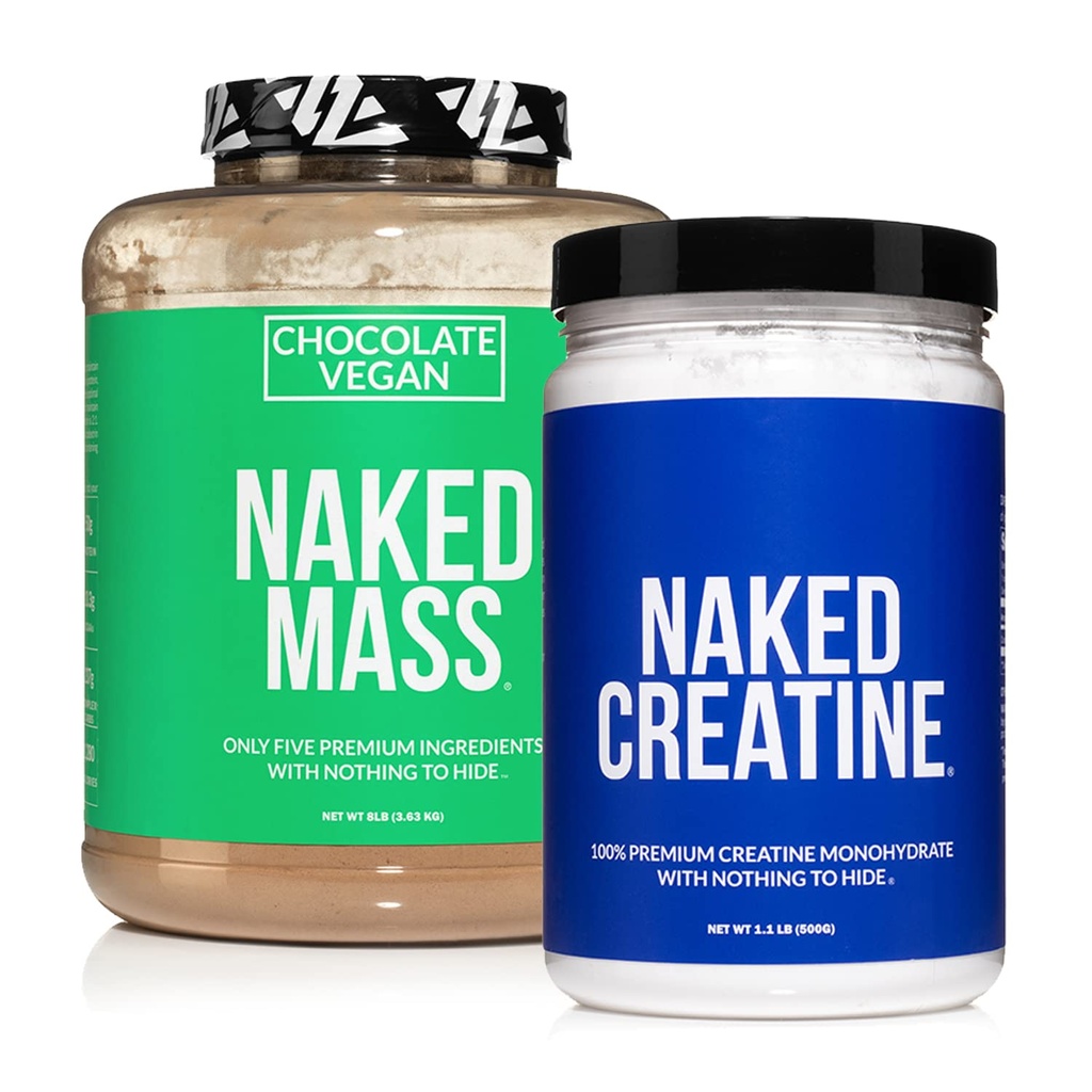 Naked Soy-free Protein Bundle: 8LB Čokoláda Vegan Mass Creatin