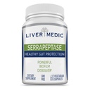 Serrapeptáza Pure Digestive Proteolytic Enzymes Enteric Coated Premium Healthy Gut Protection and Vegan Liver Suplement for Sinus, Respiration and Gut Health NonGMO (60 Caps)