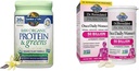 Záhrada života Raw Organic Protein & Greens Vanilla - Vegan Protein Powder for Women & Dr. Formulované Dámske probiotiká Raz denne, 16 kmeňov, 50 miliárd, 30 Počet