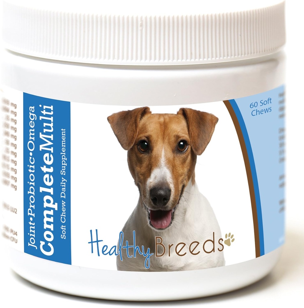 Zdravé plemená Jack Russell Terrier Všetko v jednom multivitamínovom soft Chew 60 Počet