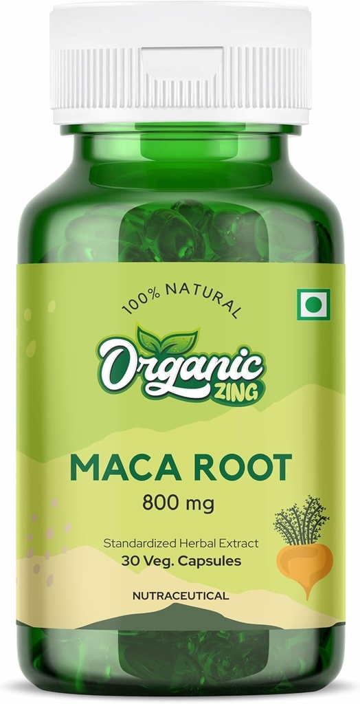 ORGANICKÉ ZING Maca Root Black, červená, žltá Je to prírodná náprava Ktorý môže byť použitý na liečbu niektorých zdravotných problémov - 800 mg na obsluhu (30 kapsúl) Balenie po 1
